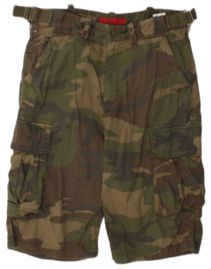 Pantaloni scurți cargo Tommy Hilfiger pentru bărbați W32, bumbac mediu kaki
