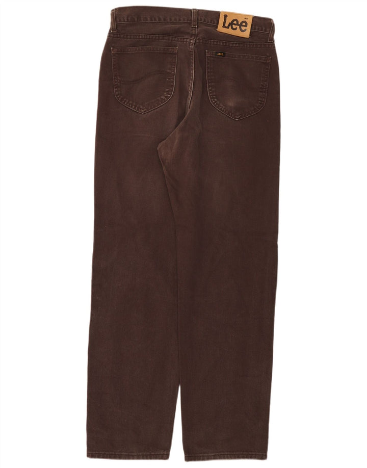 Lee Kansas Straight Jeans W34 L32 maro bumbac