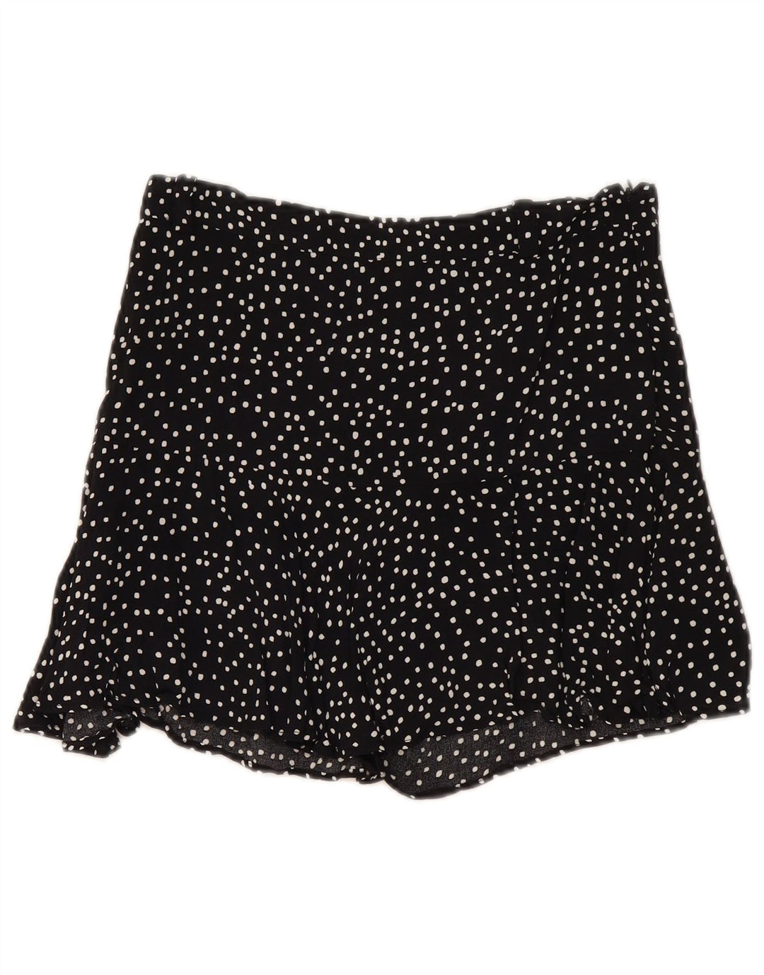 Skort pentru femei Zara UK 14 Medium Black Spotted Viscose