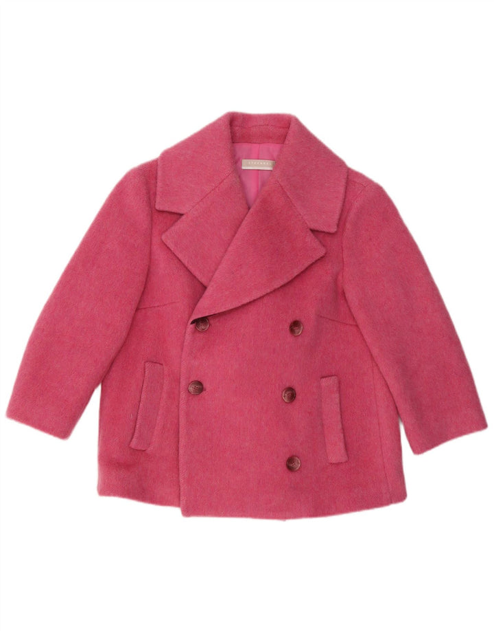 Palton pentru femei Stefanel cu maneci scurte 3/4 US 8 din lana roz mediu