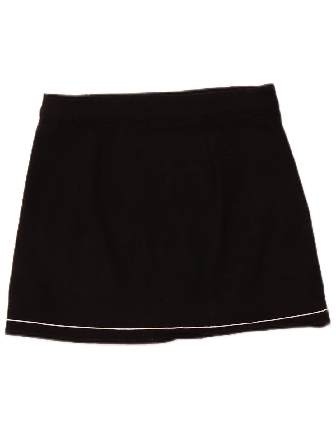 TOMMY HILFIGER Fusta mini Wrap pentru femei, mediu W28, bumbac negru