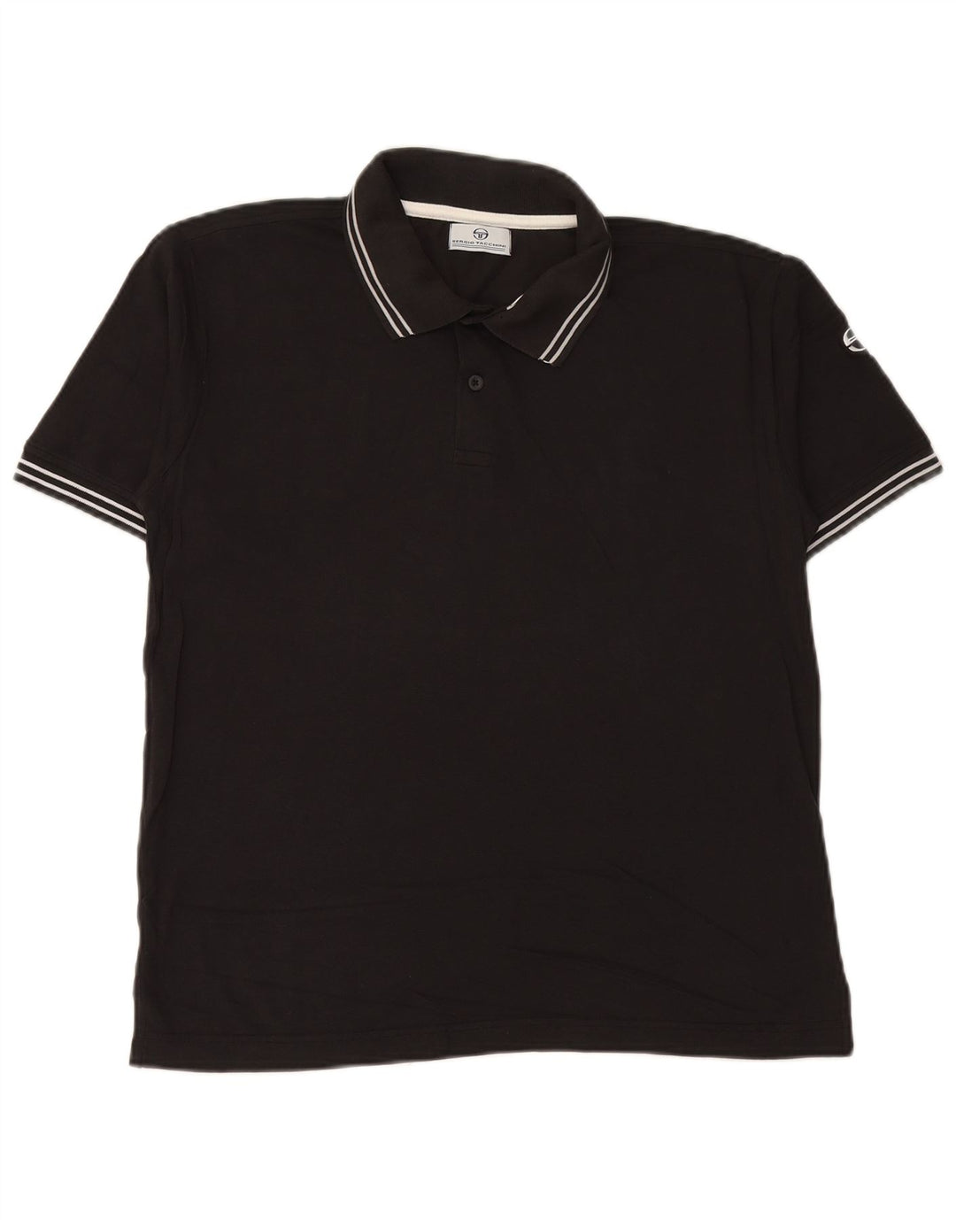 SERGIO TACCHINI Tricou polo pentru bărbați, bumbac negru mare