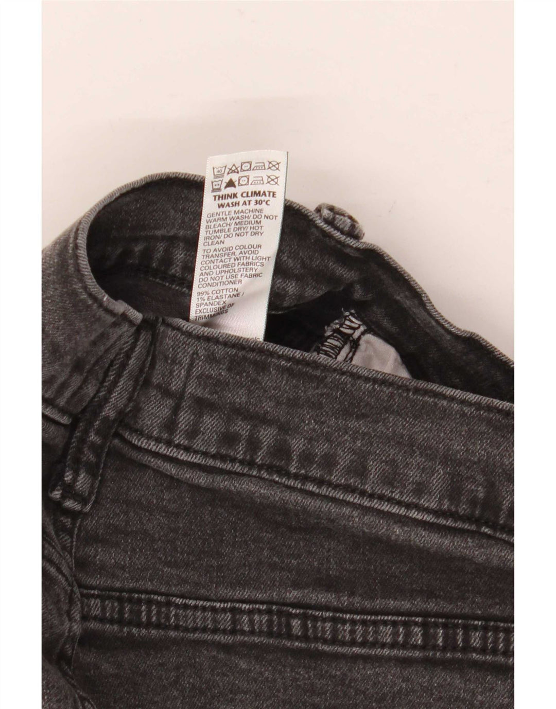 Blugi slim pentru bărbați Marks & Spencer W32 L31 bumbac negru