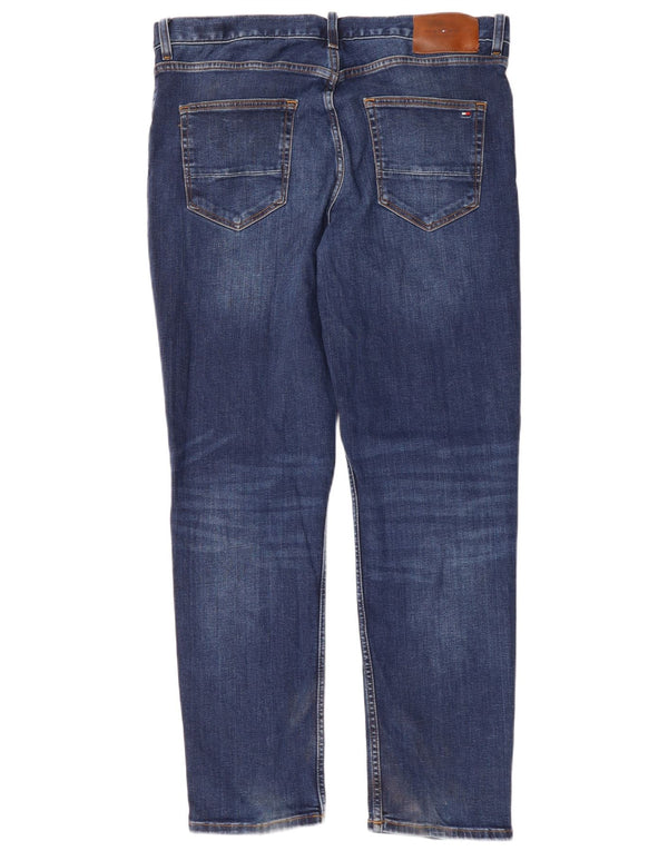 Blugi drepti pentru bărbați Tommy Hilfiger Denton W36 L32 bumbac bleumarin