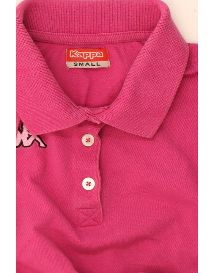 Tricou polo Kappa pentru femei UK 10 Small Pink