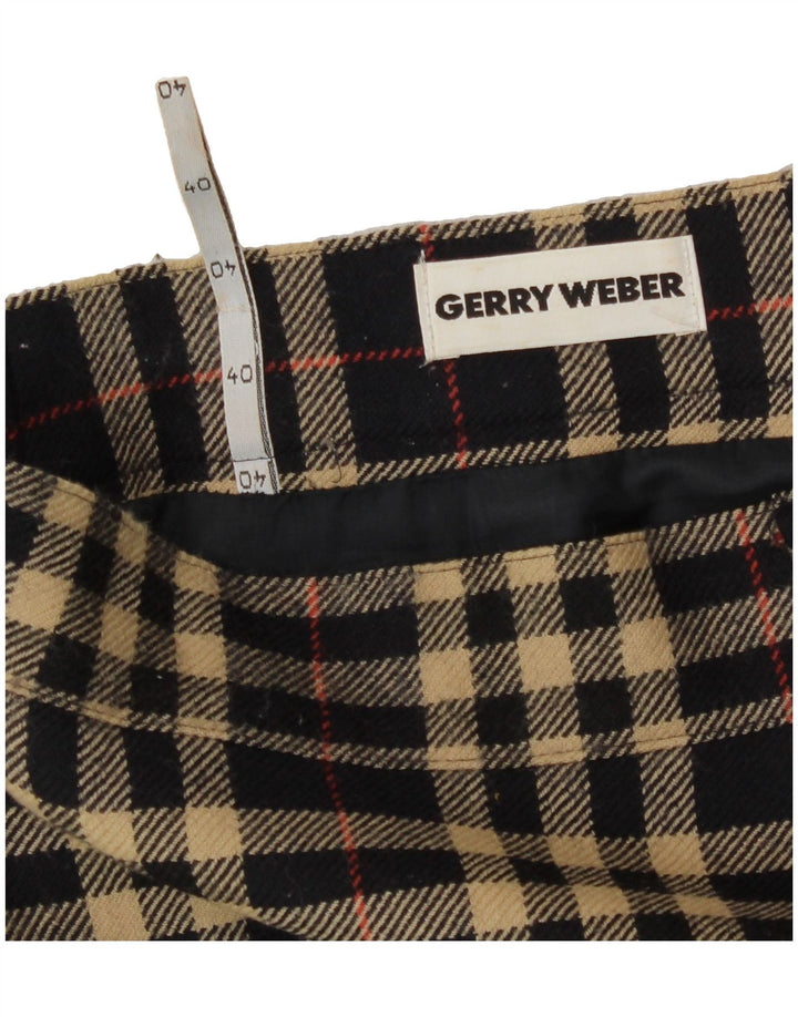 GERRY WEBER Womens Straight Skirt EU 40 Medium W30  Black Check Vintage Gerry Weber and Second-Hand Gerry Weber from Messina Hembry 