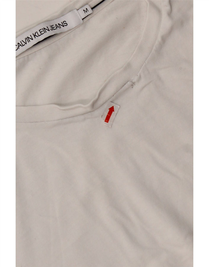 CALVIN KLEIN Tricou pentru femei Top UK 14 Medium White