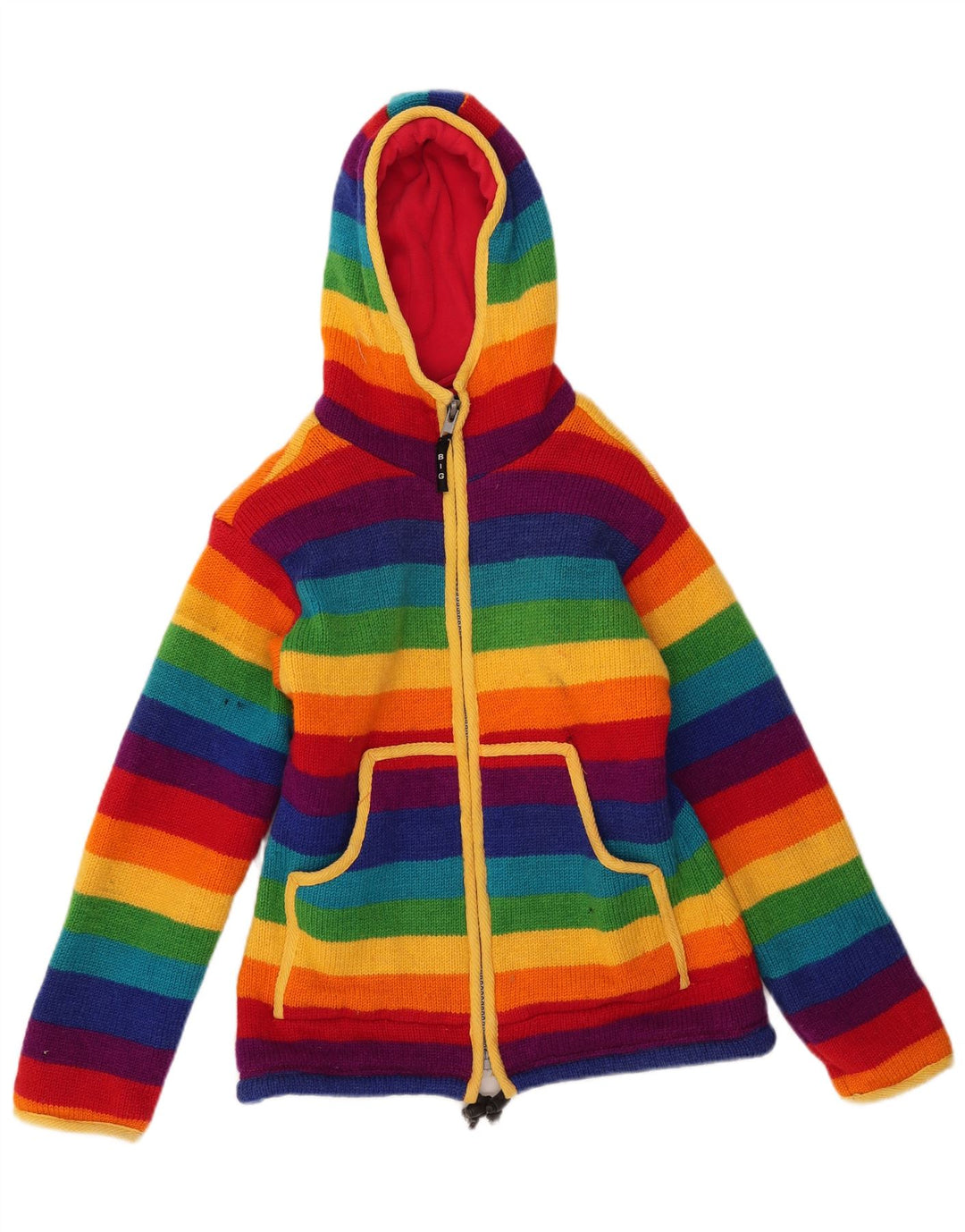 Pulover Cardigan Vintage pentru Damă UK 12 Mediu Multicolor Colorat