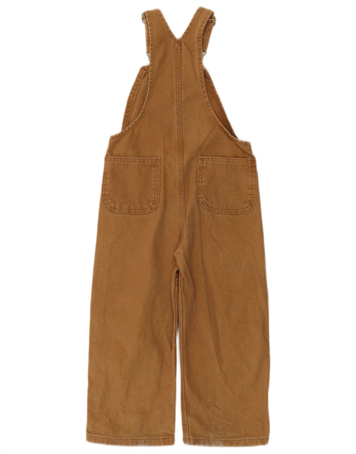 CARHARTT Pantaloni Salopete Băieți 4-5 Ani W24 L16 Bej Bumbac