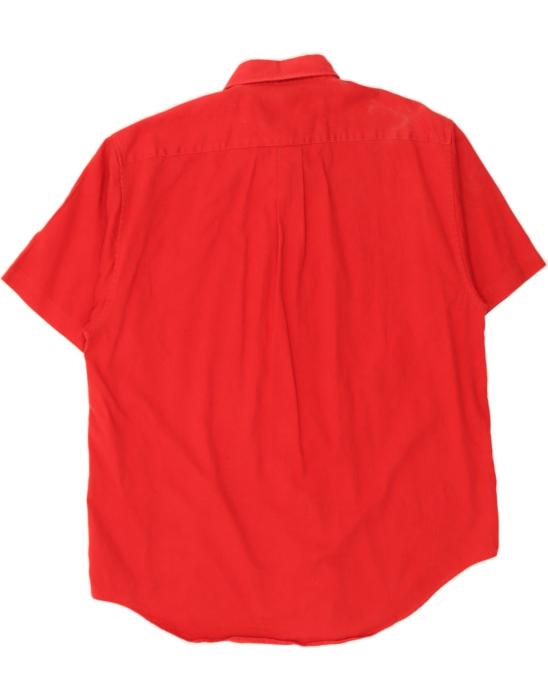 ALEXANDER JULIAN Mens Short Sleeve Shirt Large Red Cotton Vintage Alexander Julian and Second-Hand Alexander Julian from Messina Hembry 