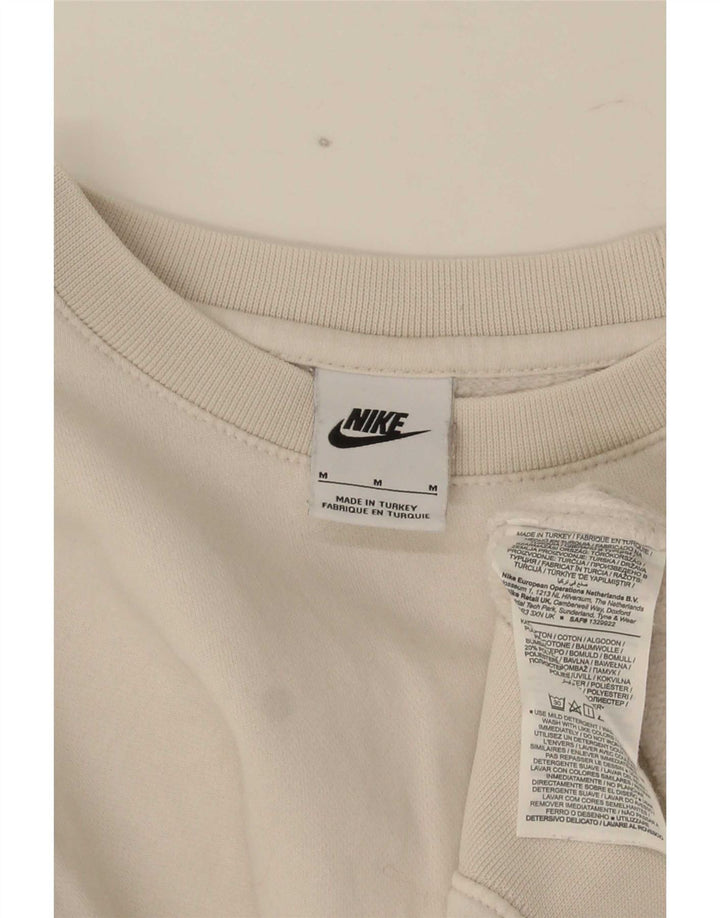 Hanorac grafic Nike pentru bărbați, bumbac alb mediu