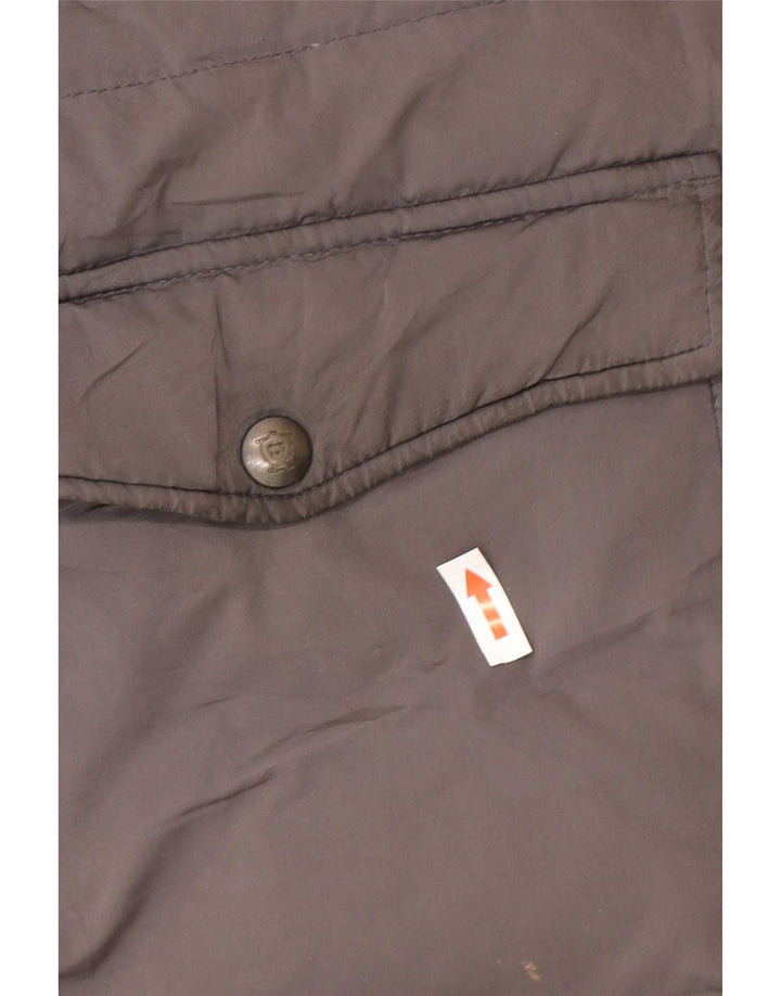 Massimo Dutti haină căptușită cu glugă pentru femei UK 40 mare, gri, poliester