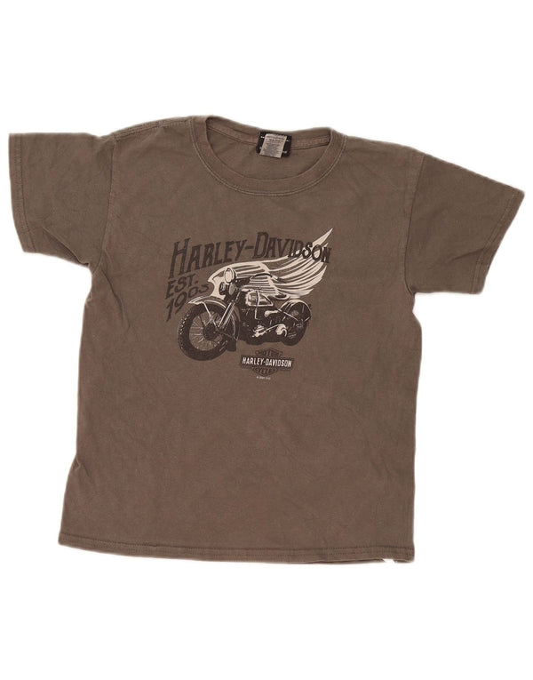Tricou grafic Harley Davidson pentru femei Top UK 10 Small Grey Bumbac