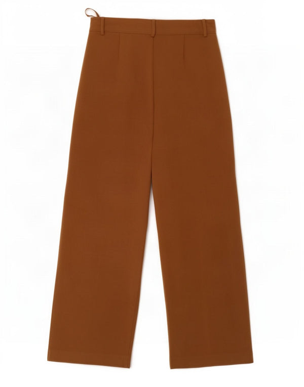 Marks & Spencer Pantaloni casual pentru femei cu talie înaltă UK 12 Medium W34 L32 Beig