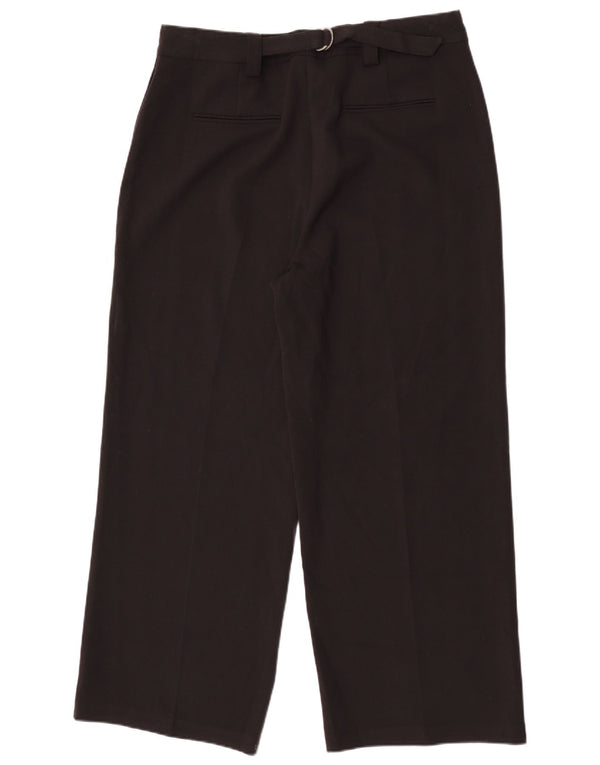 Pantaloni drepti pentru femei Marks & Spencer UK 18 XL W34 L30 Negru