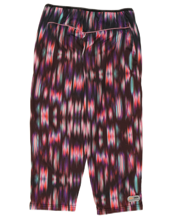 Arena Womens Abstract Pattern Capri Leggings UK 10 Small Multicoloured