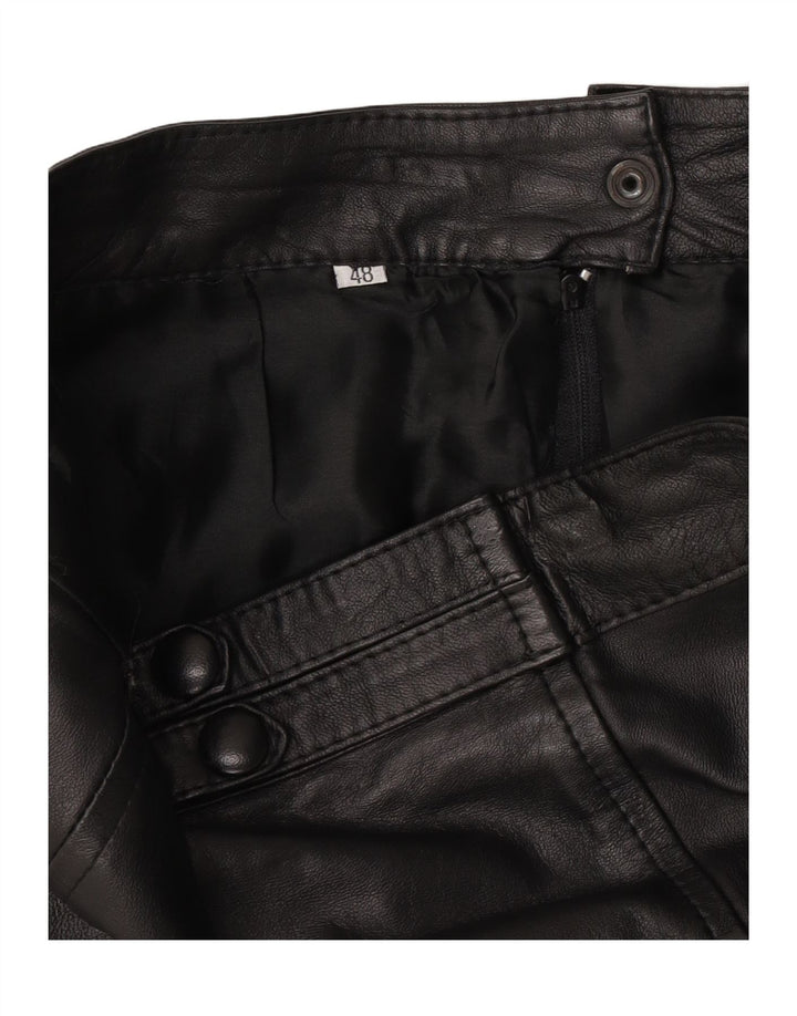 Fusta din piele vintage pentru femei W30 Medium Black