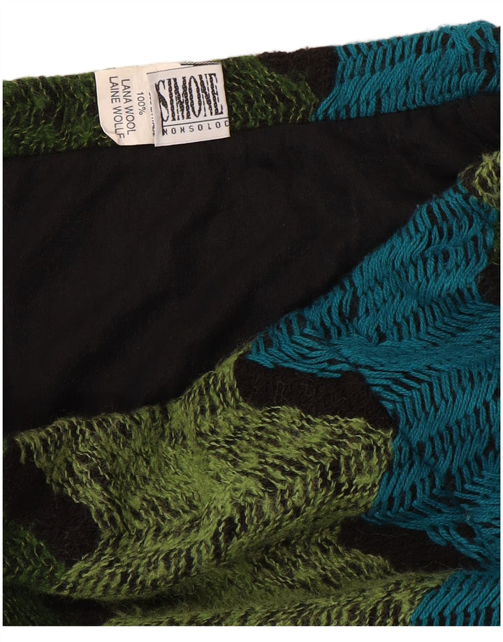 Fusta Maxi pentru Damă Simone W30 Lână Chevron Mediu Multicoloră