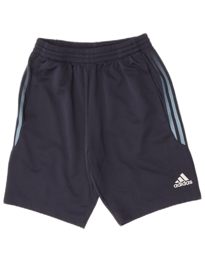 Pantaloni scurți sport adidas Climalite pentru bărbați, poliester mediu albastru