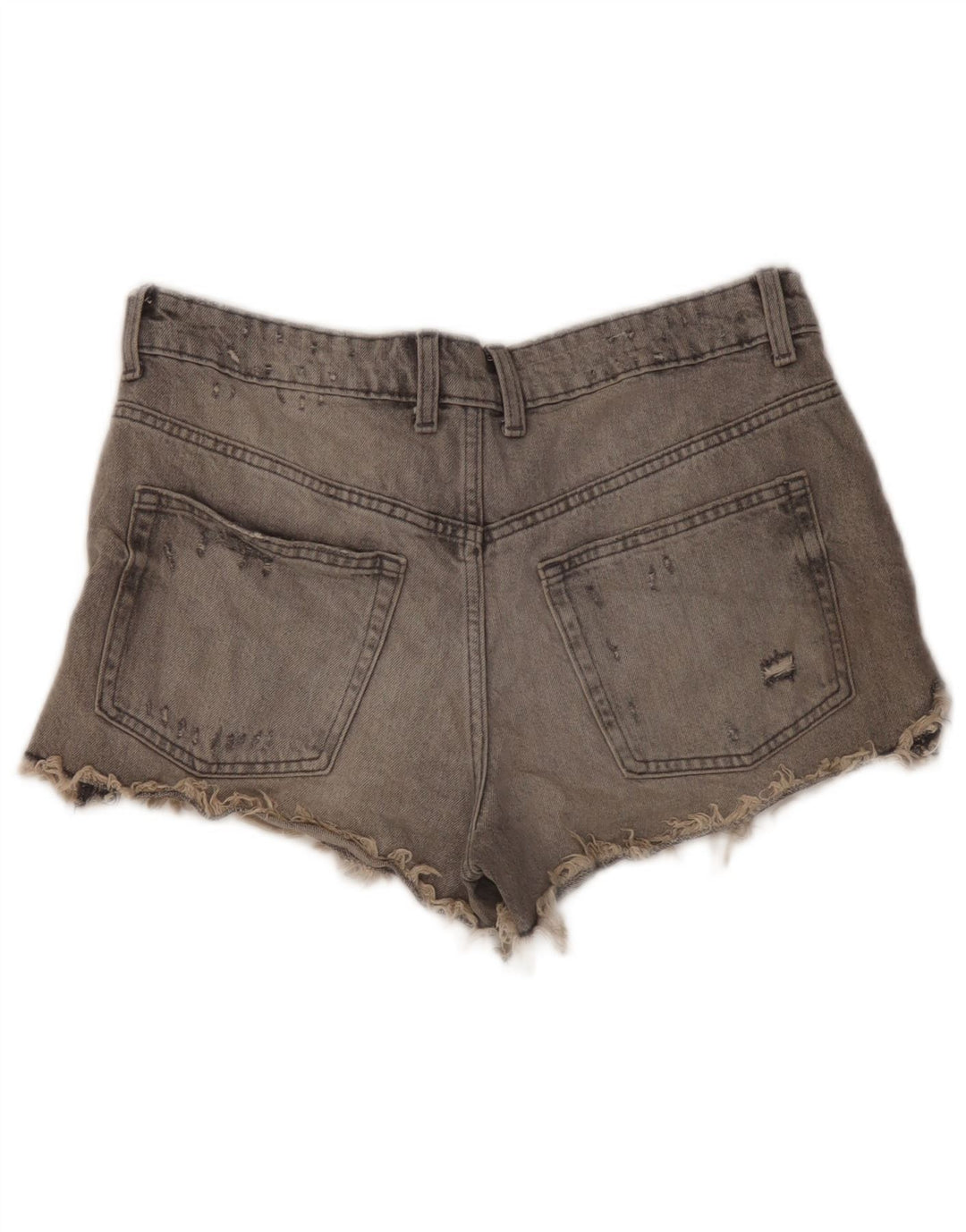 Pantaloni de damă Zara, din denim, învechiți, EU 40 Medium W30 Bumbac gri