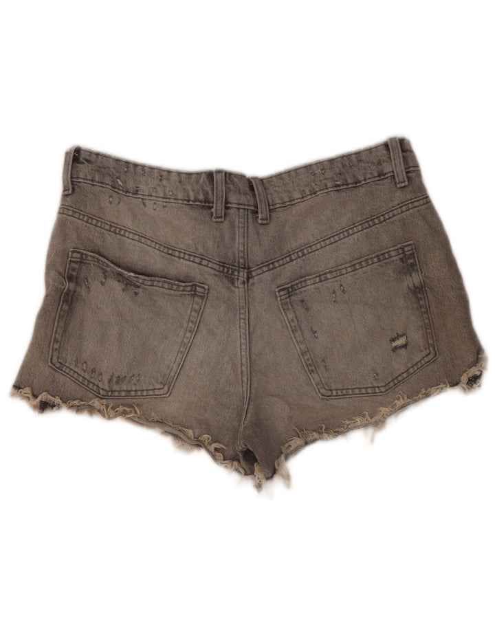 Pantaloni de damă Zara, din denim, învechiți, EU 40 Medium W30 Bumbac gri