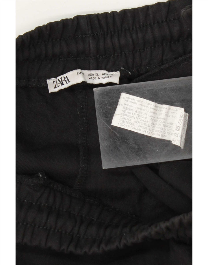 Pantaloni scurți sport pentru bărbați Zara XL bumbac negru