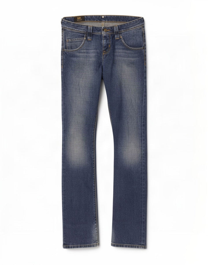Blugi pentru femei Maddox Bootcut Lee W28 L35 Bumbac albastru