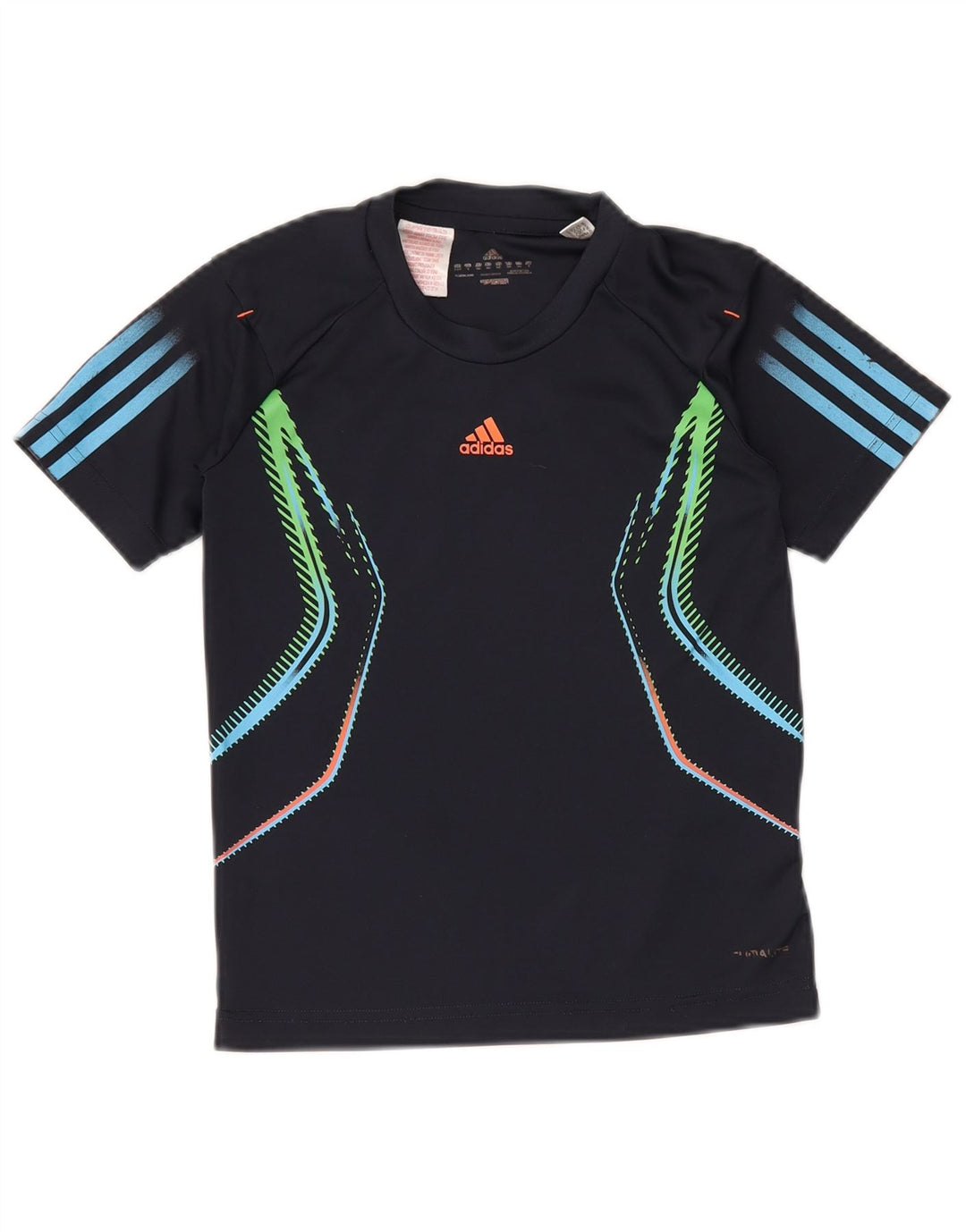 Tricou Băieți ADIDAS Top 9-10 Ani Bleumarin Poliester Geometric