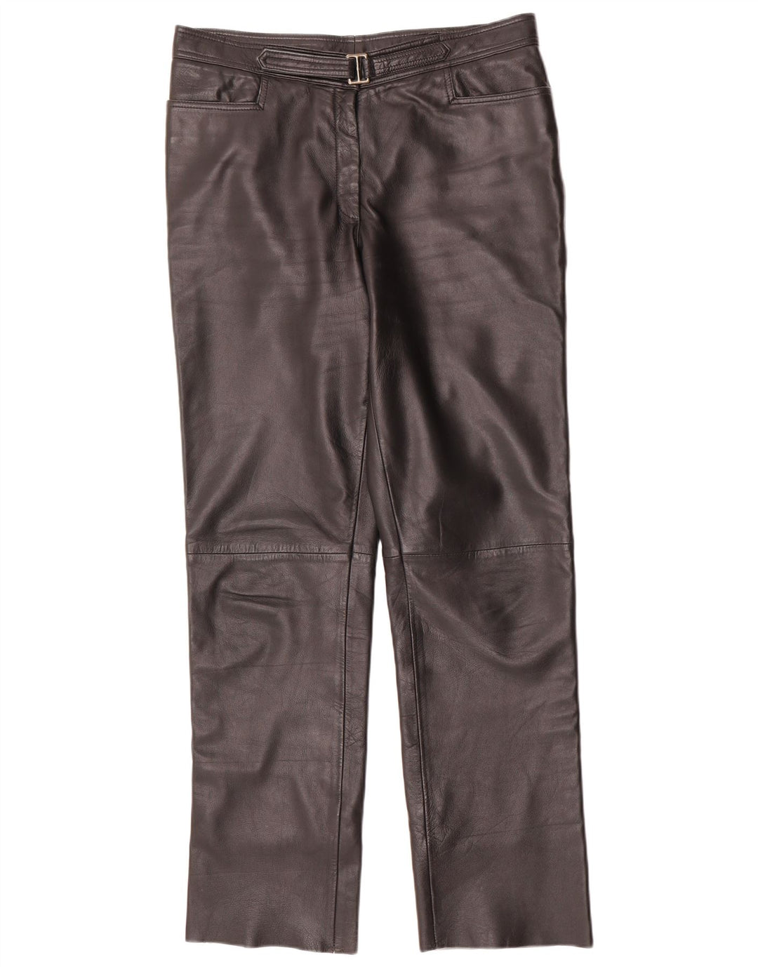 Maddox Pantaloni drepti din piele pentru femei IT 44 Medium W32 L32 Negru