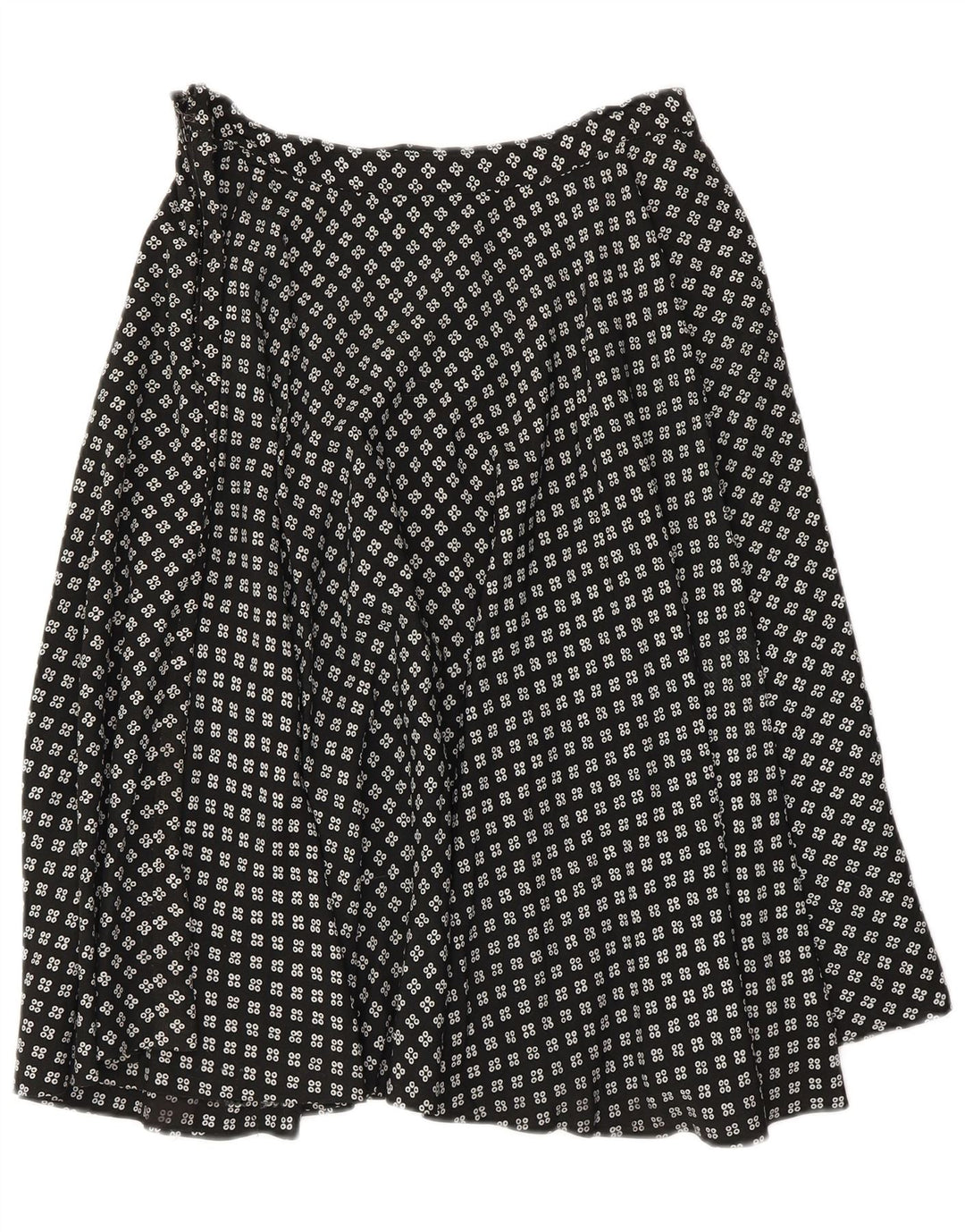 Fusta A-Line pentru femei Vintage W28 Medium Negru Geometric