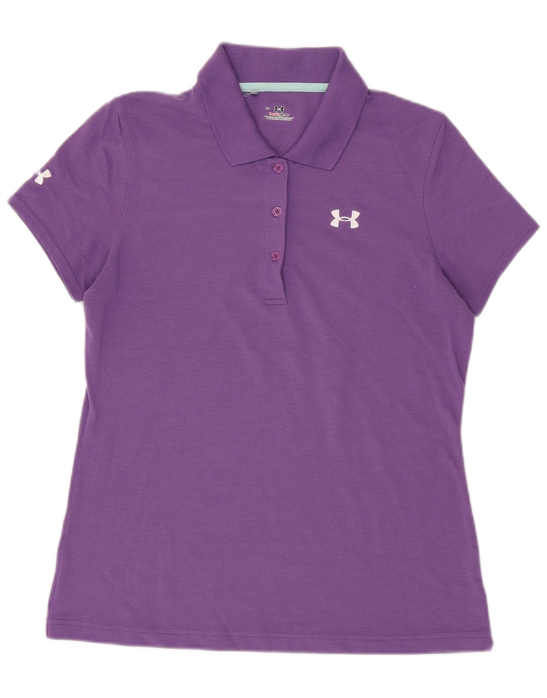Tricou polo Under Armour pentru femei Heat Gear UK 16 Poliester violet mare