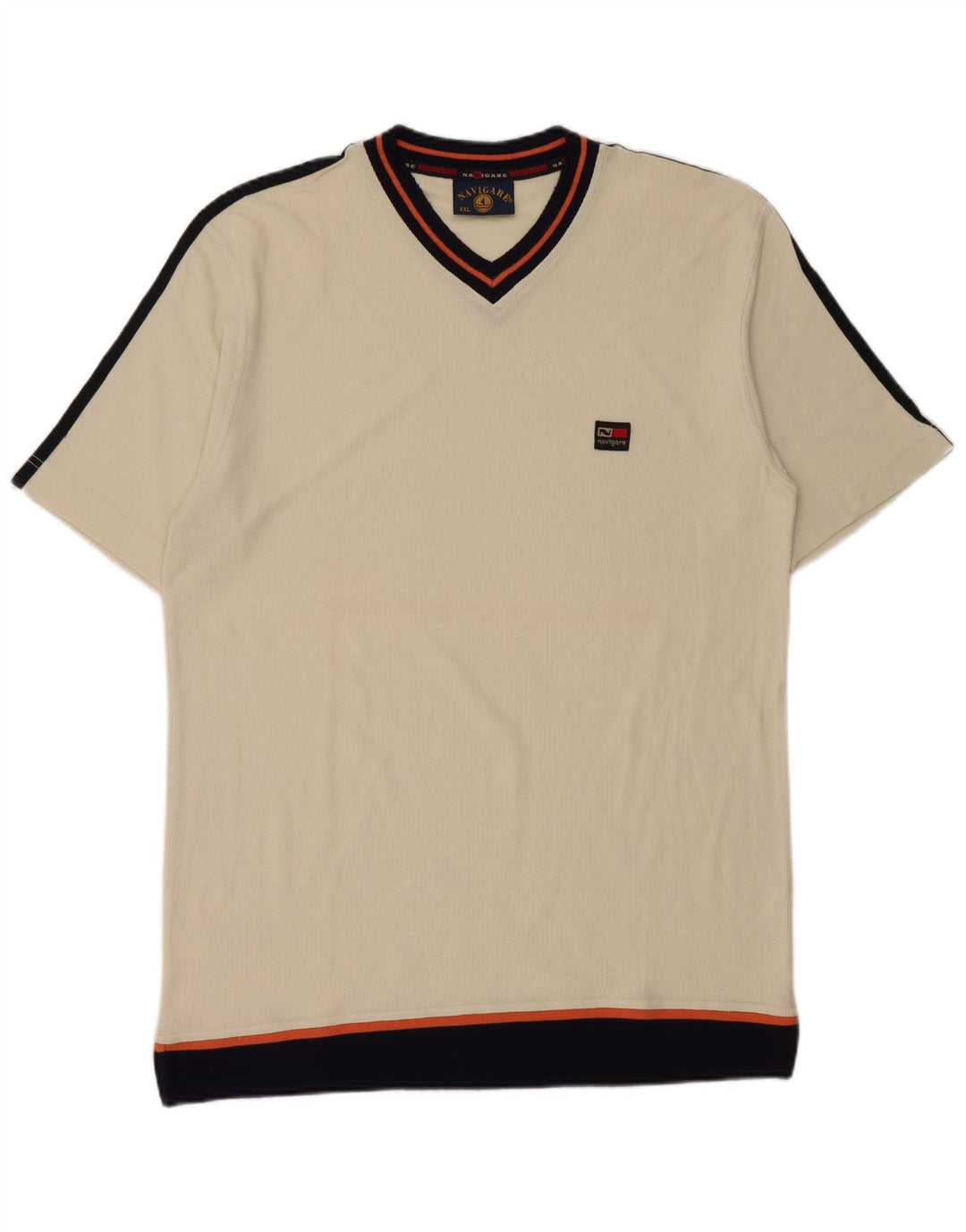 Tricou pentru bărbați Navigare Top 2XL bumbac alb