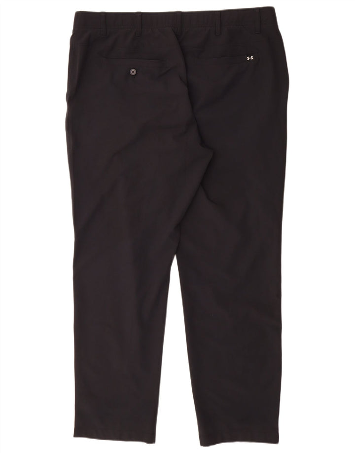 Pantaloni chino drepti pentru bărbați Under Armour W40 L30 poliester negru