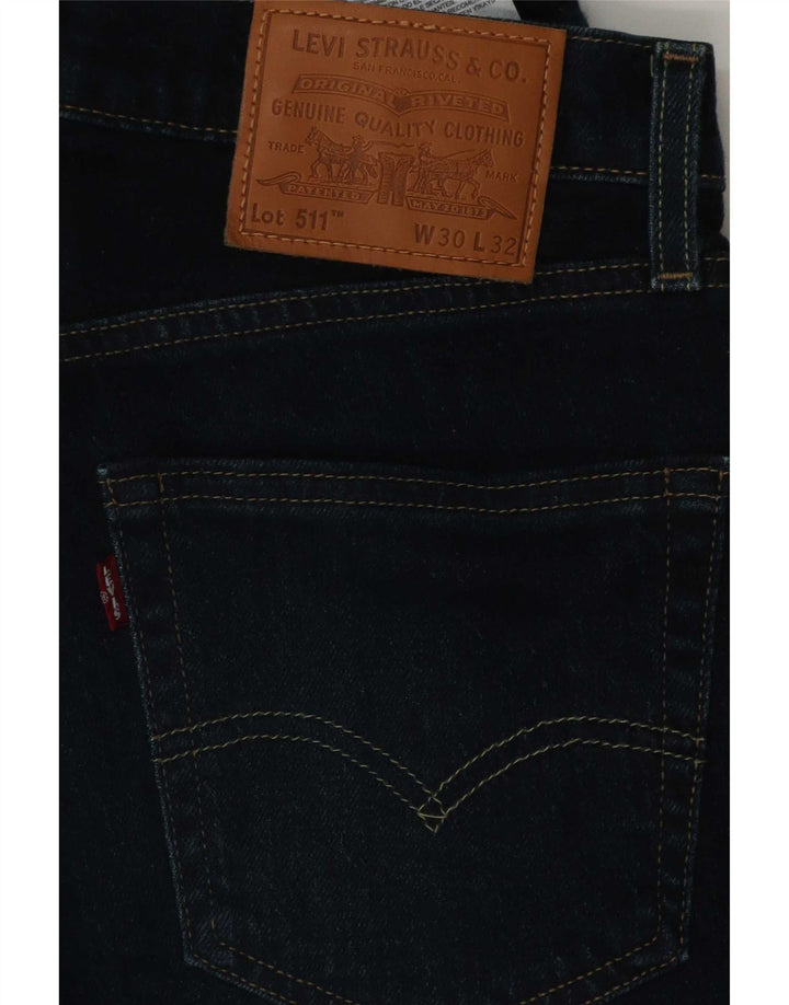 Blugi pentru bărbați Levi's 511 Slim W30 L32 Bumbac bleumarin
