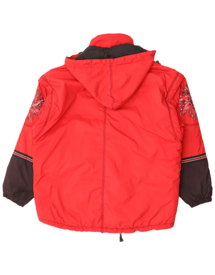 Jachetă de schi cu glugă cu glugă Killtec pentru bărbați UK 42 XL Poliester color bloc roșu
