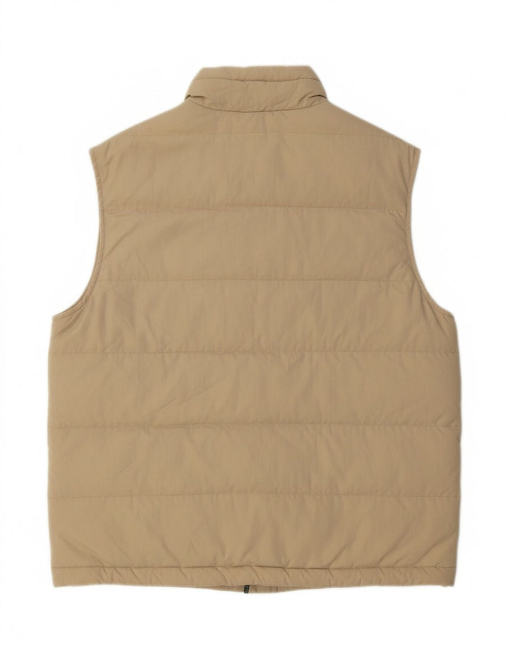 MARINA YACHTING Mens Padded Gilet IT 50 Large Beige Polyamide Vintage Marina Yachting and Second-Hand Marina Yachting from Messina Hembry 
