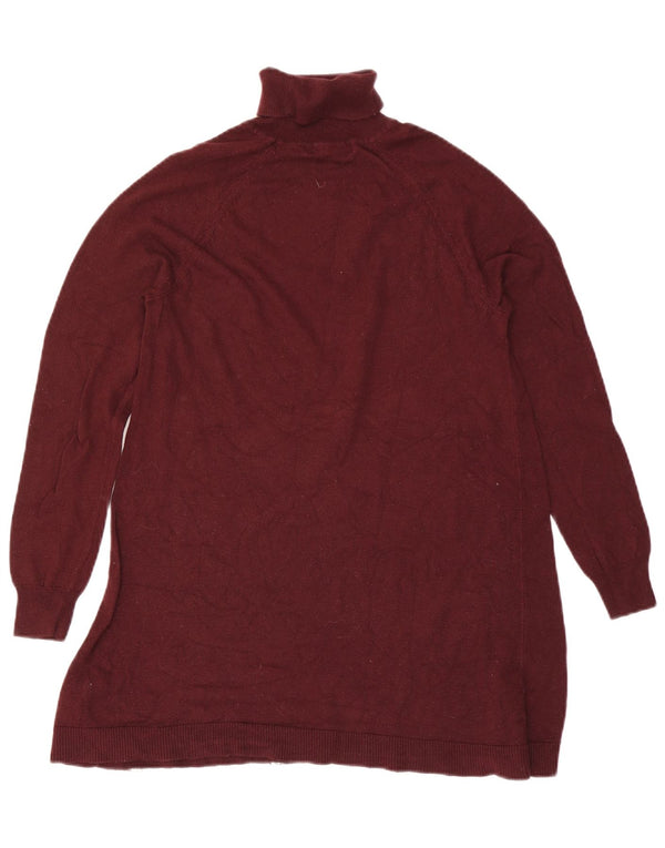 Pulover pentru femei Marks & Spencer cu gât rulat, UK 10 Mic Bordeaux