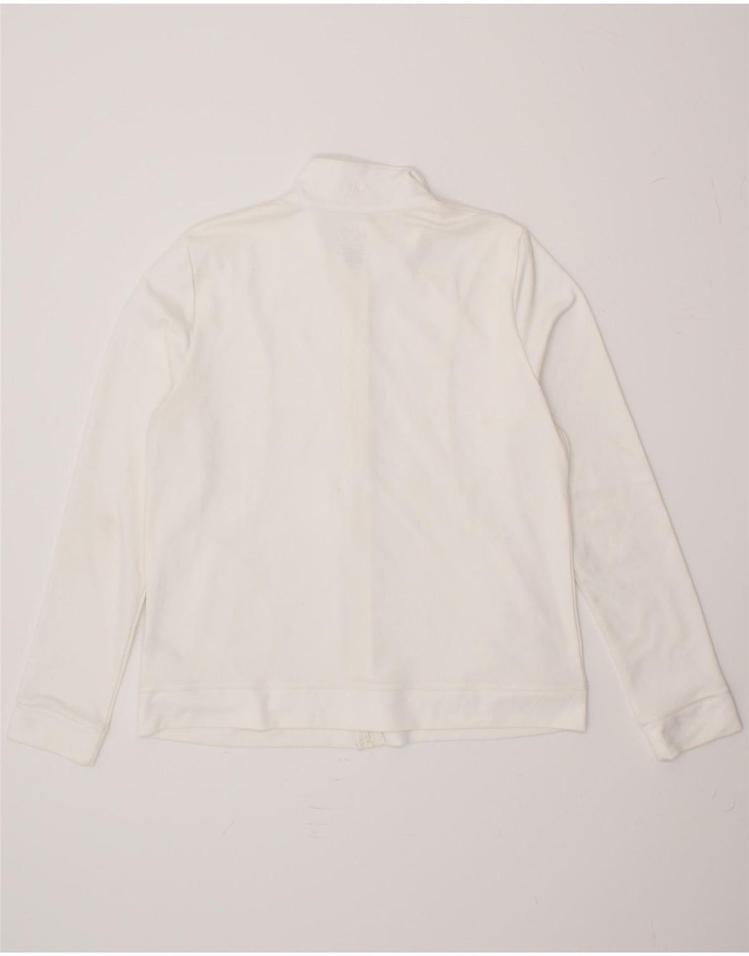 IZOD Womens Tracksuit Top Jacket UK 14 Large White Polyester Vintage Izod and Second-Hand Izod from Messina Hembry 