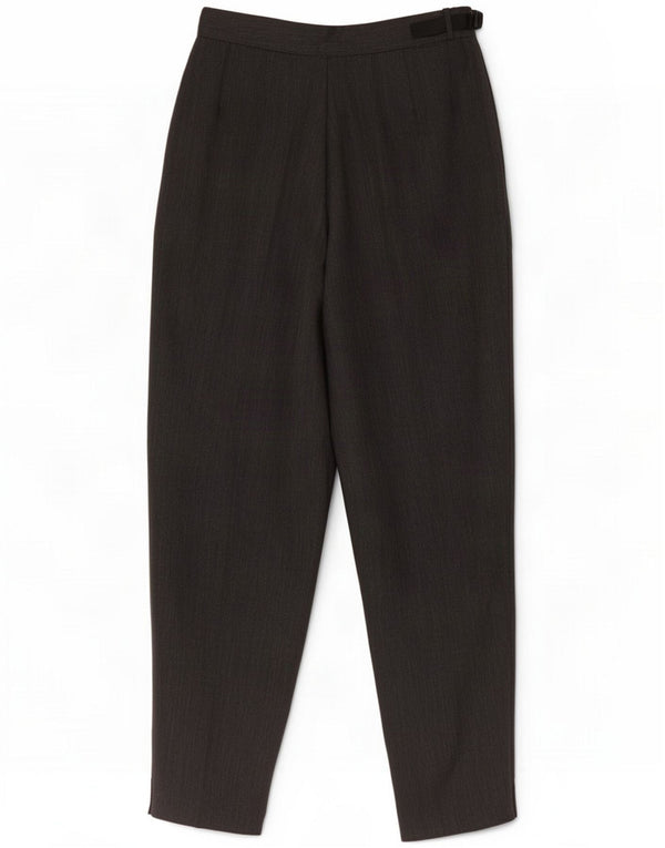 Pantaloni casual de damă vintage IT 42 Medium L28 L27 Lână gri