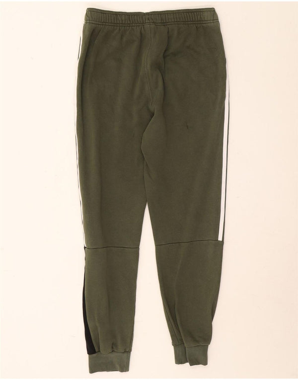 Pantaloni de trening Adidas pentru băieți Pantaloni de jogging 13-14 ani Kaki Colorblock
