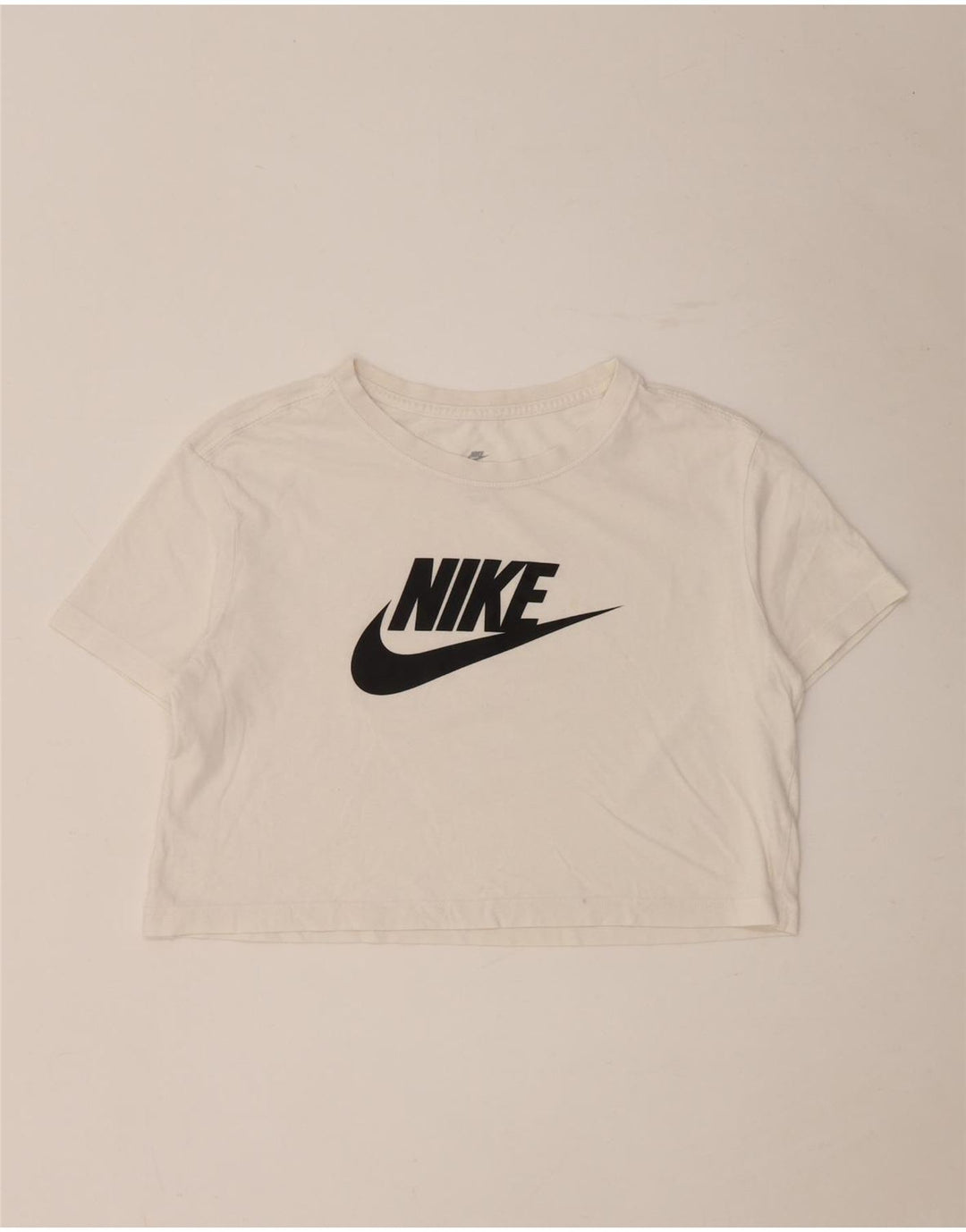 Tricou cu grafic supradimensionat pentru femei Nike Top UK 10 Small Off White