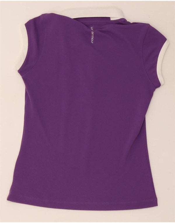 Tricou polo Under Armour pentru femei Heat Gear UK 12 Medium Purple Colorblock