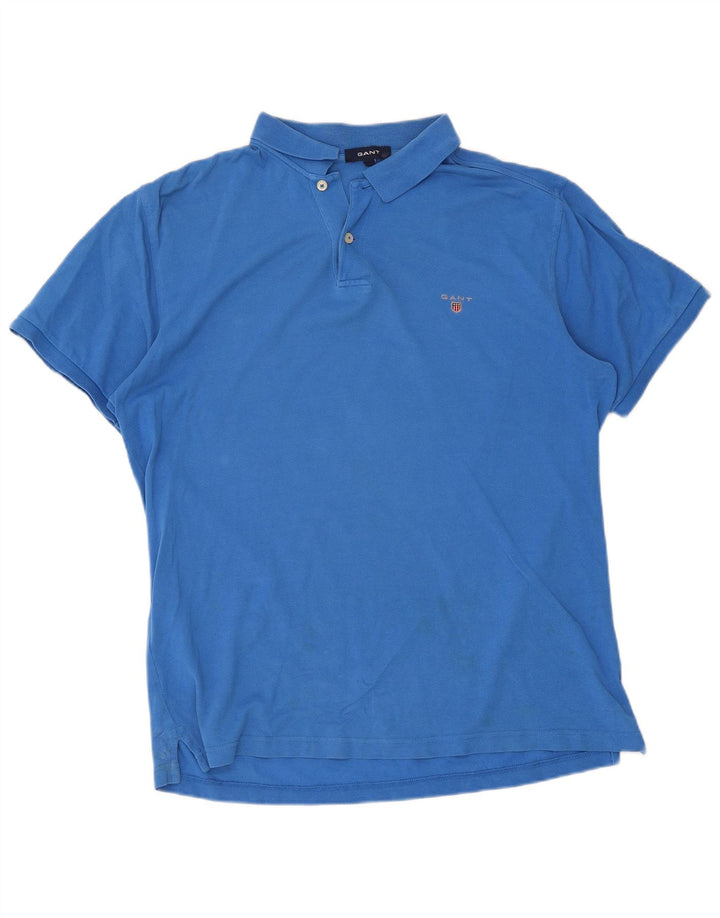 Tricou polo pentru bărbați Gant, mare, albastru, bumbac