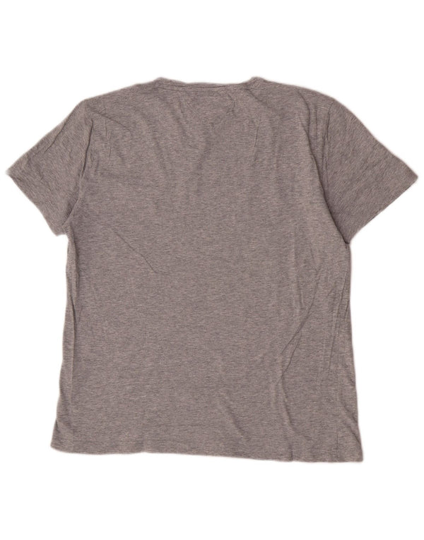 Tricou cu mânecă scurtă pentru femei Tommy Hilfiger Top mare bumbac gri