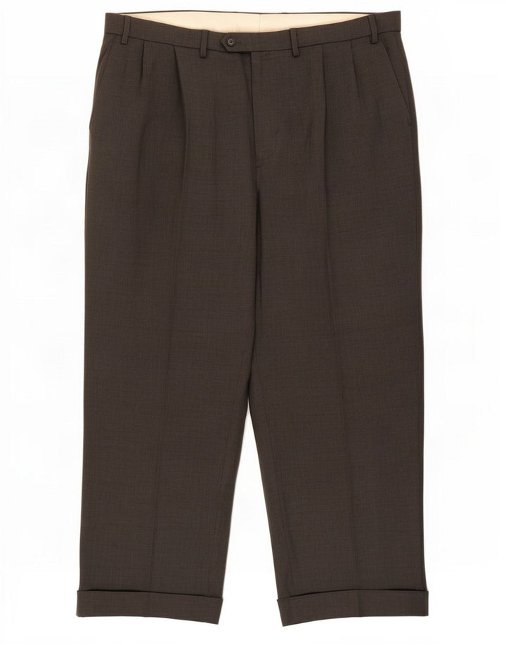 Pantaloni casual pentru bărbați Marks & Spencer L40 L29 Gri poliester