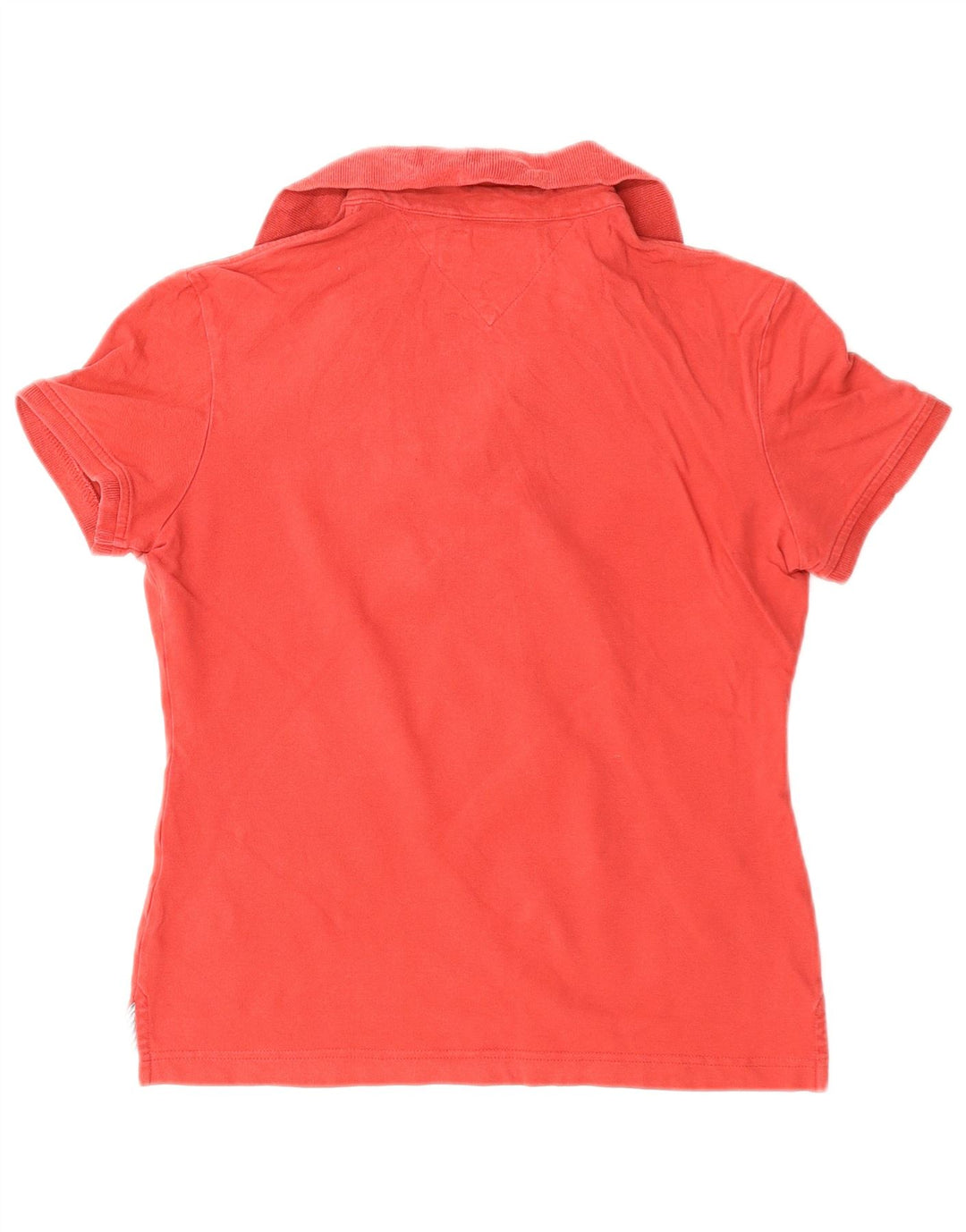 TOMMY HILFIGER Tricou polo pentru femei UK 10 Bumbac roșu mic