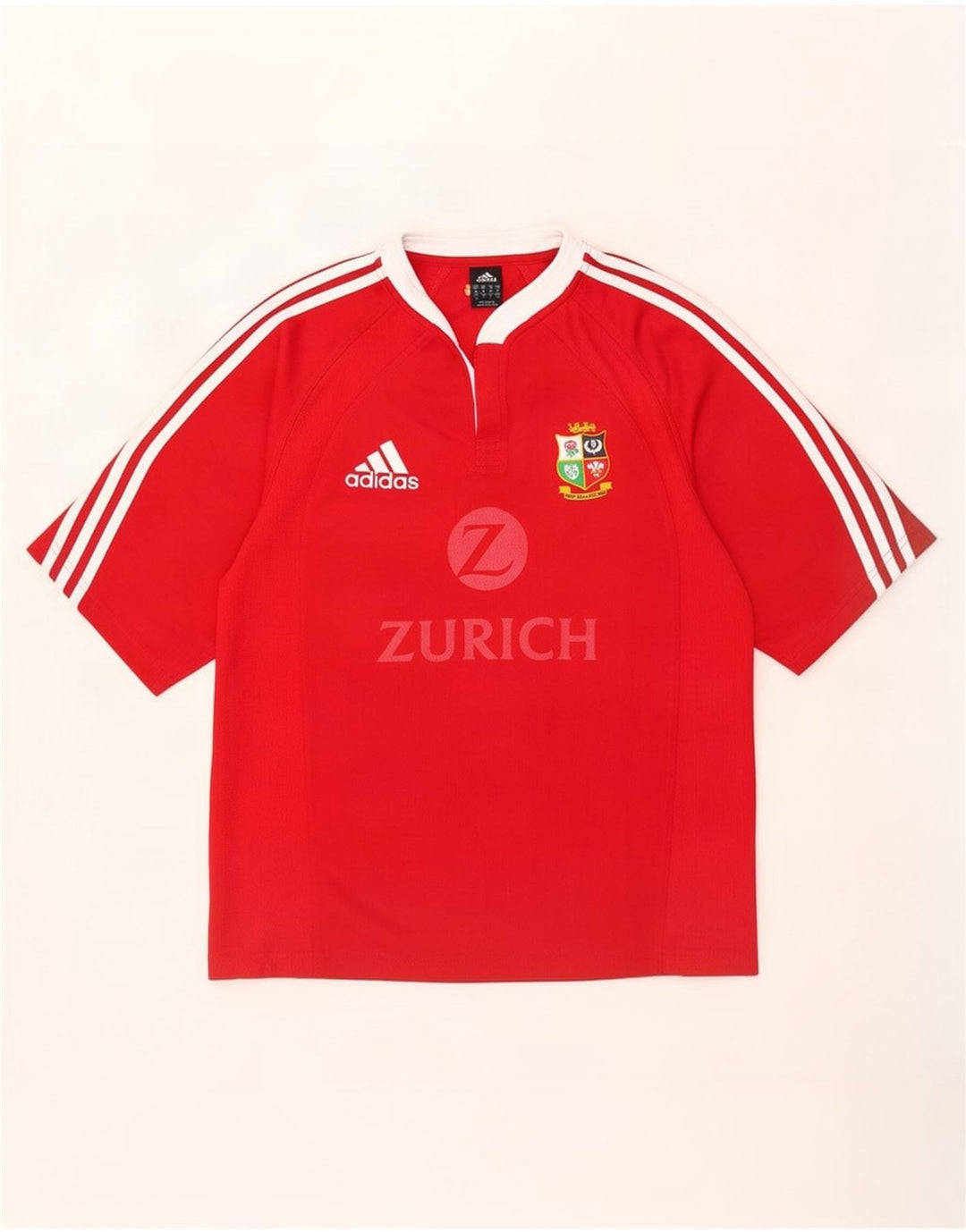 Tricou cu grafică Adidas Zurich pentru bărbați Top mediu roșu din poliester color bloc