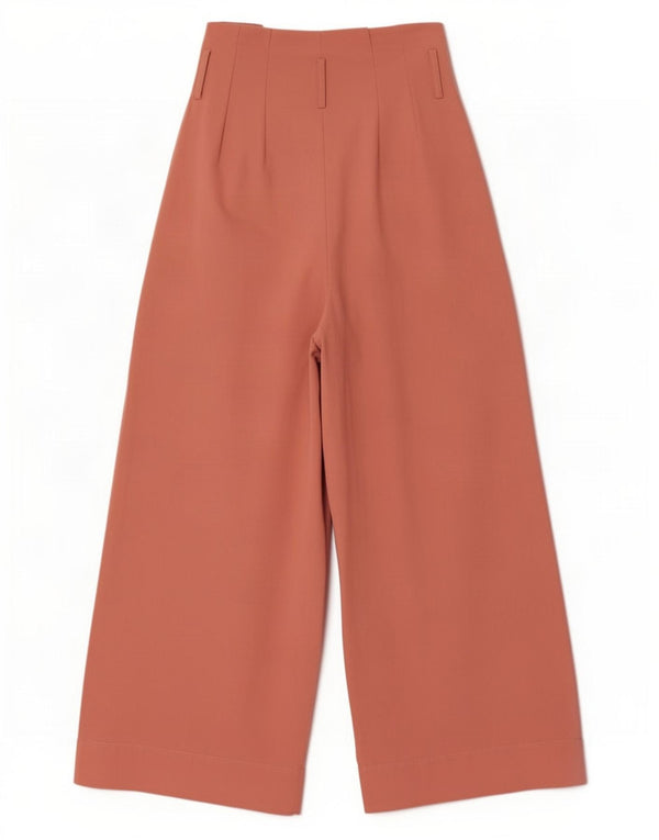 Pantaloni casual pentru femei cu talie înaltă Zara XS L24 L23 bumbac roz