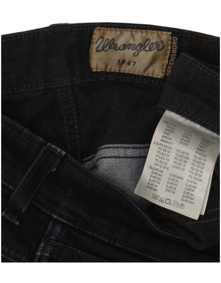Blugi drepti pentru bărbați Wrangler W32 L28 bumbac negru