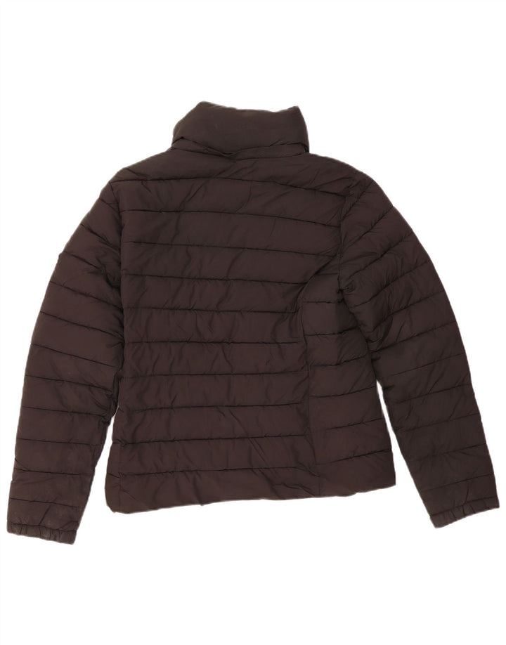 Jachetă căptușită Superdry pentru femei UK 12 Poliester mediu negru